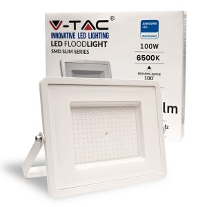 SKU 21417 VT-100-W  V-TAC PRO Faro LED SMD Chip Samsung 100W Colore Bianco 6500K IP65