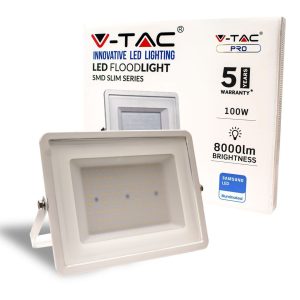 SKU 416 VT-100-W  V-TAC PRO Faro LED SMD Chip Samsung 100W Colore Bianco 4000K IP65