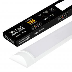 15W 60CM LUCE 3000K CALDA  SKU 20359  V-TAC Plafoniera LED Prismatica  150LM/W