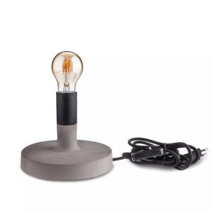 SKU 3852 VT-7171  V-TAC Lampada LED da Tavolo Rotonda con Portalampada E27 (Max 60W) Base in Calcestruzzo