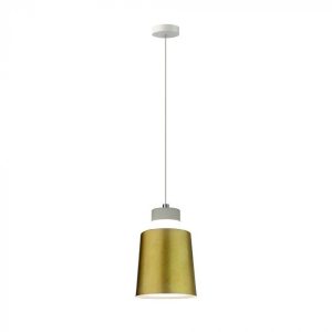 7W LUCE 3000K CALDA  V-TAC Lampadario LED a Cilindro in Metallo Colore Oro