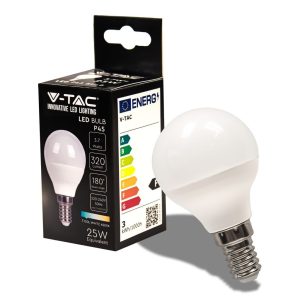 SKU 214124 LUCE 6500K BINCA  VT-1819 V-TAC Lampadina LED E14 3,7W P45
