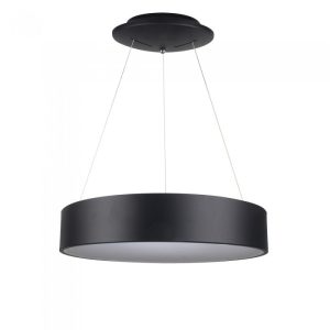 25W   LUCE 3000K CALDASKU 3993 VT-25-1-B  V-TAC Lampadario LED a Sospensione Circolare in Metallo Colore Nero