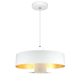 SKU 3939 VT-7666-WH  V-TAC Lampadario LED a Scodella in Metallo 7W Colore Bianco 3000K