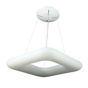 40W LUCE 3IN1V-TAC Lampadario LED a Sospensione Quadrato  con Telecomando Cambio Colore  Corpo Bianco  Dimmerabile