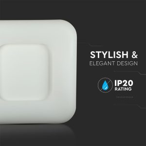 SKU 3973 VT-7753 V-TAC Plafoniera LED  80W con Telecomando Cambio Colore 3 in 1 Corpo Bianco  Dimmerabile