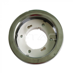 V-TAC VT-715 Portafaretto LED da Incasso Rotondo GX53 Colore Cromato - SKU 3677