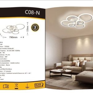 PLAFONIERA LUCE 40000K  DA SOFFITTO A LED 51W  LUMEN 2250