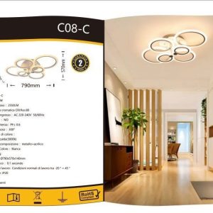 PLAFONIERA  LUCE 3000K DA SOFFITTO A LED 51W LUMEN 2250