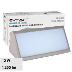 SKU 218235 LUCE  6500K  Lampada LED da Muro Angolare 12W Colore Grigio IP65