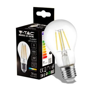 10W LUCE 6500K BIANCA SKU 214412 VT-1981 V-TAC Lampadina LED E27 10W A67 Filamento