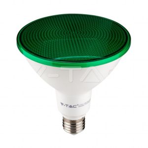 SKU 92067 VT-1227  V-TAC Lampadina LED E27 17W PAR38 Colore Verde IP65
