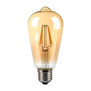 8W LUCE 2200K CALDA  SKU 214421  V-TAC Lampadina LED E27ST64 Filamento Ambrato