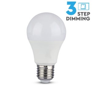 SKU 4447 VT-2011  V-TAC Lampadina LED E27 9W A60 3 Step Dimmerabile 2700K