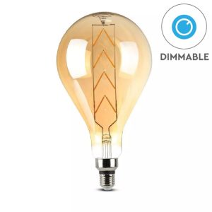 SKU 45641 VT-2159 V-TAC Lampadina LED E27 8W G165 Ambrato 2200K Dimmerabile
