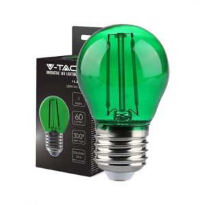 2W  LUCE  Verde   G45 Filamento  SKU 217411   V-TAC Lampadina LED E27