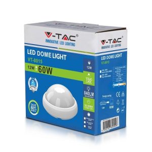 SKU 4998 VT-8015 V-TAC Plafoniera LED Rotonda 12W Colore Bianco 3000K IP54