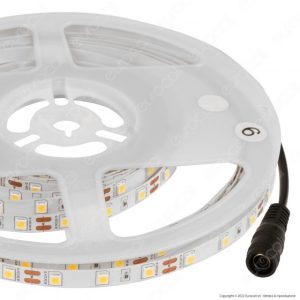 SKU 2933 LUCE 6400K BIANCA  VT-4040  V-TAC Strip LED SMD4040 8W/m 5m 60 LED/m 12V IP20 8mm