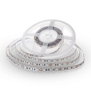 SKU 212547 LUCE 2200K  VT-5050 60-IP65  V-TAC Strip LED SMD5050 10,8W/m 5m 60 LED/m 12V  IP20 10mm