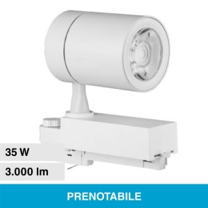 35W LUCE 4000K NATURALE  SKU 211256   VT-4536  V-TAC Faretto LED da Binario Colore Bianco