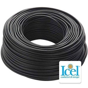 CEL FS17 1X 2,5 MM100 METRI FILO NERO  LETTRICO UNIPOLARE ISOLANTE, IMPIANTI ELETTRICI, CASE, IMPRESE EDILI