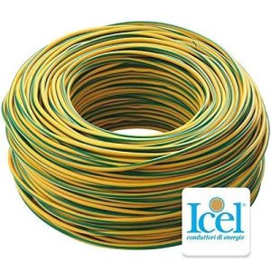 CEL FS17 1X 6 MM 100 METRI COLOR GIALLO/VERDE LETTRICO UNIPOLARE ISOLANTE, IMPIANTI ELETTRICI, CASE, IMPRESE EDILI