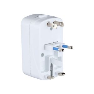 SKU 8704  V-TAC Adattatore Universale con Protezione da Sovraccarico con 2 USB Colore Bianco