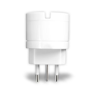 SKU 8719  V-TAC Adattatore con Spina 10A 2P+T e Presa 10A 2P+T + Schuko Colore Bianco