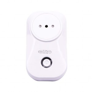 SKU 8470 VT-5148  V-TAC Spina Wifi Italiana con Interruttore Compatibile ad Amazon Alexa Google Home e Nest Colore Bianco