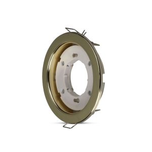 SKU 3676 VT-715-G  V-TAC Portafaretto LED da Incasso Rotondo GX53 Colore Oro