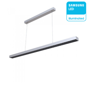 60W LUCE4000K NATURALE     SKU 606 V-TAC PRO Plafoniera LED Chip Samsung a Sospensione  Lineare Colore Bianco