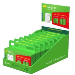 SKU GP202258  GP Battery Caricabatterie USB  E211 con 4 Batterie Ricaricabili 1,5V Stilo AA