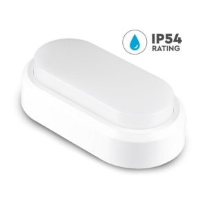 NON DISPONIBILE  SKU 1312 VT-8038-W V-TAC Plafoniera LED Ovale 8W Colore Bianco 4000K IP54