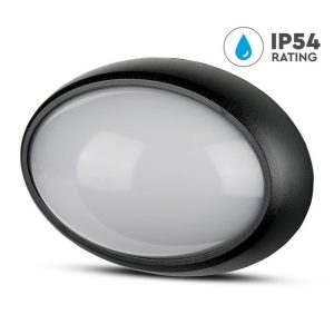 SKU 1266 VT-8014-OV-B V-TAC Plafoniera LED Ovale 8W Colore Nero 4000K IP54
