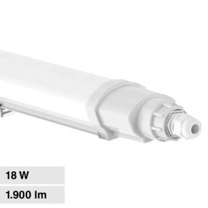 18W LUCE 4000K  60cm  Plafoniera LED ImpermeabileIP65