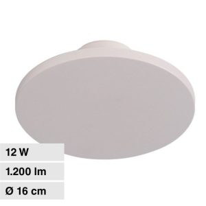 SKU 6785 VT-8612W-RD V-TAC Plafoniera LED Rotonda 12W Colore Bianco d: 160mm h: 60mm 3000K IP65