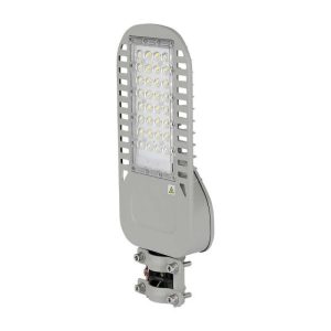 50W 135LM/W  LUCE 6500K V-TAC PRO Armatura Stradale LED Chip Samsung Slim Colore GrigioIP65