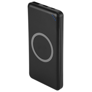 V-TAC VT-3524 Power Bank 10.000 mAh con Ricarica Wireless e USB Tipo C Colore Nero - SKU 8909