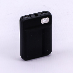 V-TAC VT-3504 Power Bank 10.000 mAh con Display Colore Nero - SKU 8850