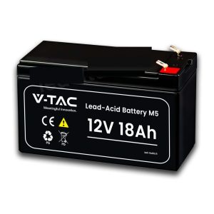 SKU 23453 VT-12-18 V-TAC Batteria al Piombo 18Ah 12V Lead-Acid M5 180*77*168mm