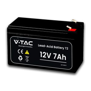 SKU 23467 VT-7-12 V-TAC Batteria al Piombo 7Ah 12V Lead-Acid T2 151*65*94mm