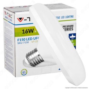 16W E27  UFO LUCE 3000K CALDA SKU 71586  V-TAC Lampadina LED E27 F150