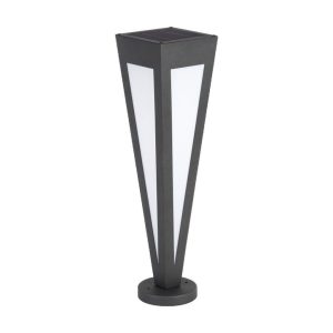 2W LUCE 3000K CLADA SKU 23350 V-TAC Piantana Solare LED da Giardino  635cm con Telecomando Colore Nero 3000K IP65