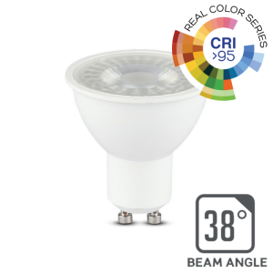 6W 38°  LUCE 4000K NATURALE  SKU 7498 VT-2206 V-TAC Faretto LED GU10 CRI 95