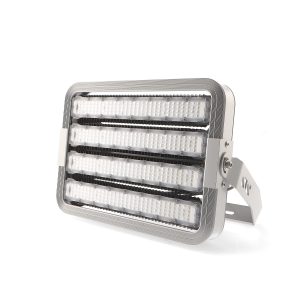 400W LUCE 3000K CALDA  Faro proiettore Led modulare  Grigio da esterno IP65 Bianco