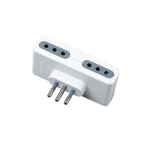 SKU 8725  V-TAC Adattatore Multipresa con 4 Prese 10A 2P+T e Spina 10A 2P+T Colore Bianco