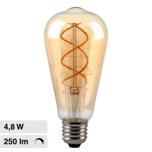 5W LUCE 1800K CALDA  Dimmerabile ST64 Filamento Ambrato SKU 217416V-TAC Lampadina LED E27