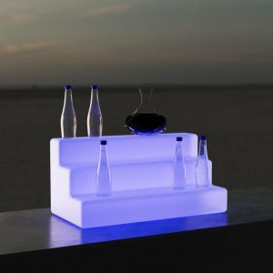 Espositore luminoso LED RGBW - 12W - Ricaricabile - IP65