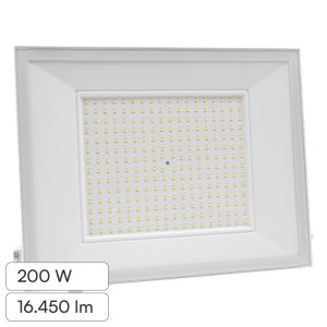 200W LUCE 4000K NATURALE  Faro LED SMD  Slim E-Series con Driver Integrato Bianco  IP65