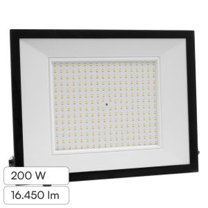 200W LUCE 4000K NATURALE   Faro LED SMD  Slim E-Series con Driver Integrato Nero IP65